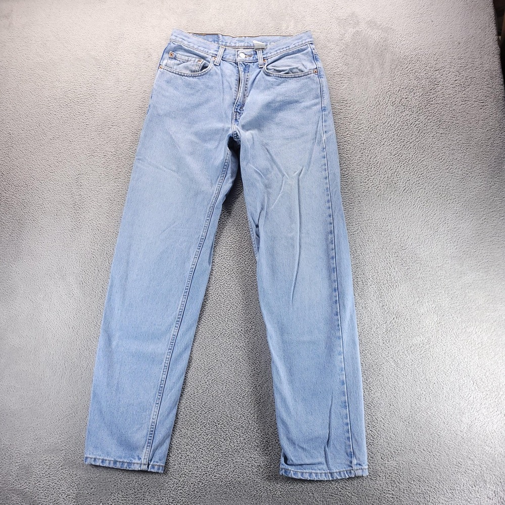 VTG Levis 550 Jeans Mens 32x33 Blue Relaxed Tapered Light Wash Y2K